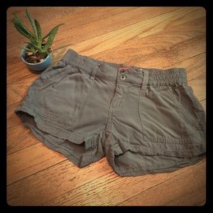 Gray rayon shorts